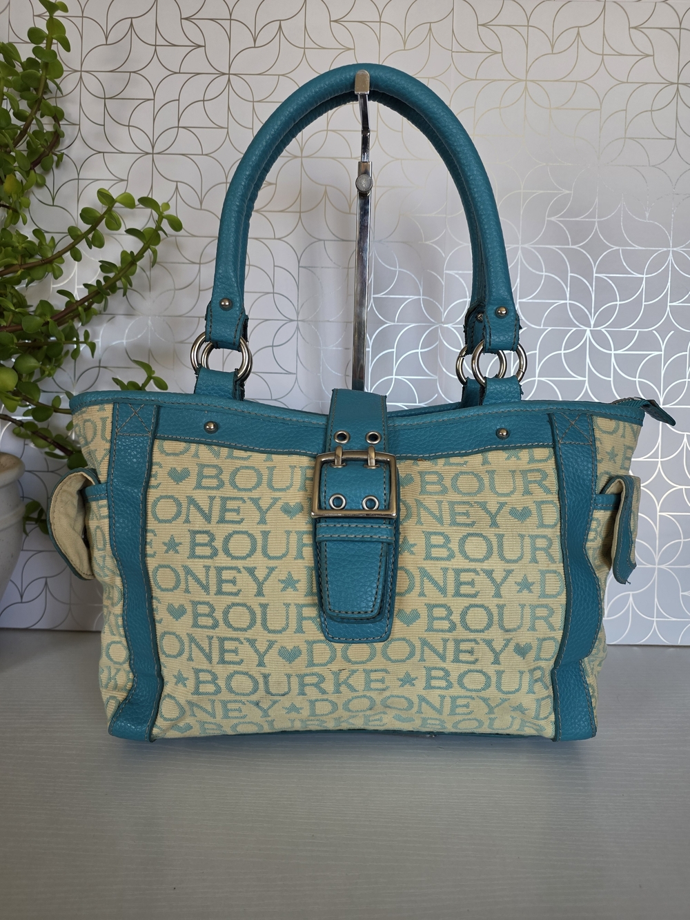 Vintage Dooney & Bourke Monogram Signature "It Bag